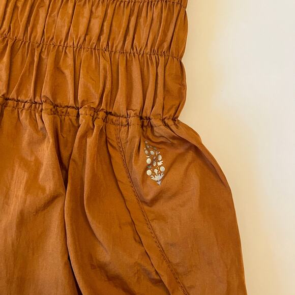 FP Movement The Way Home Shorts Small Burnt Orange Activewear Sporty Athleisure - Picture 3 of 10